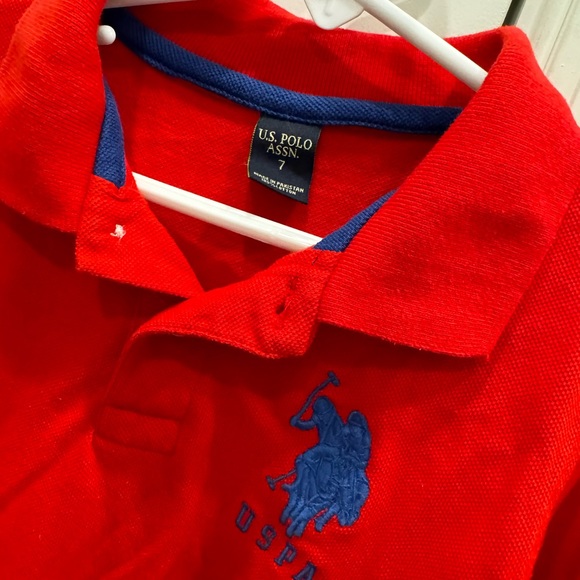 Boys U.S. Polo Assn. Size 7 T-shirt Red. - Picture 4 of 5